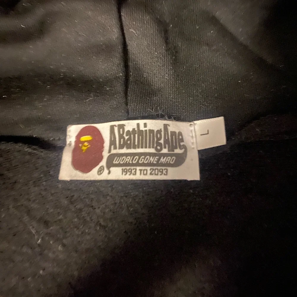 BAPE Shark Full Zip Hoodie Camo Hood Black - Picture 2 of 6